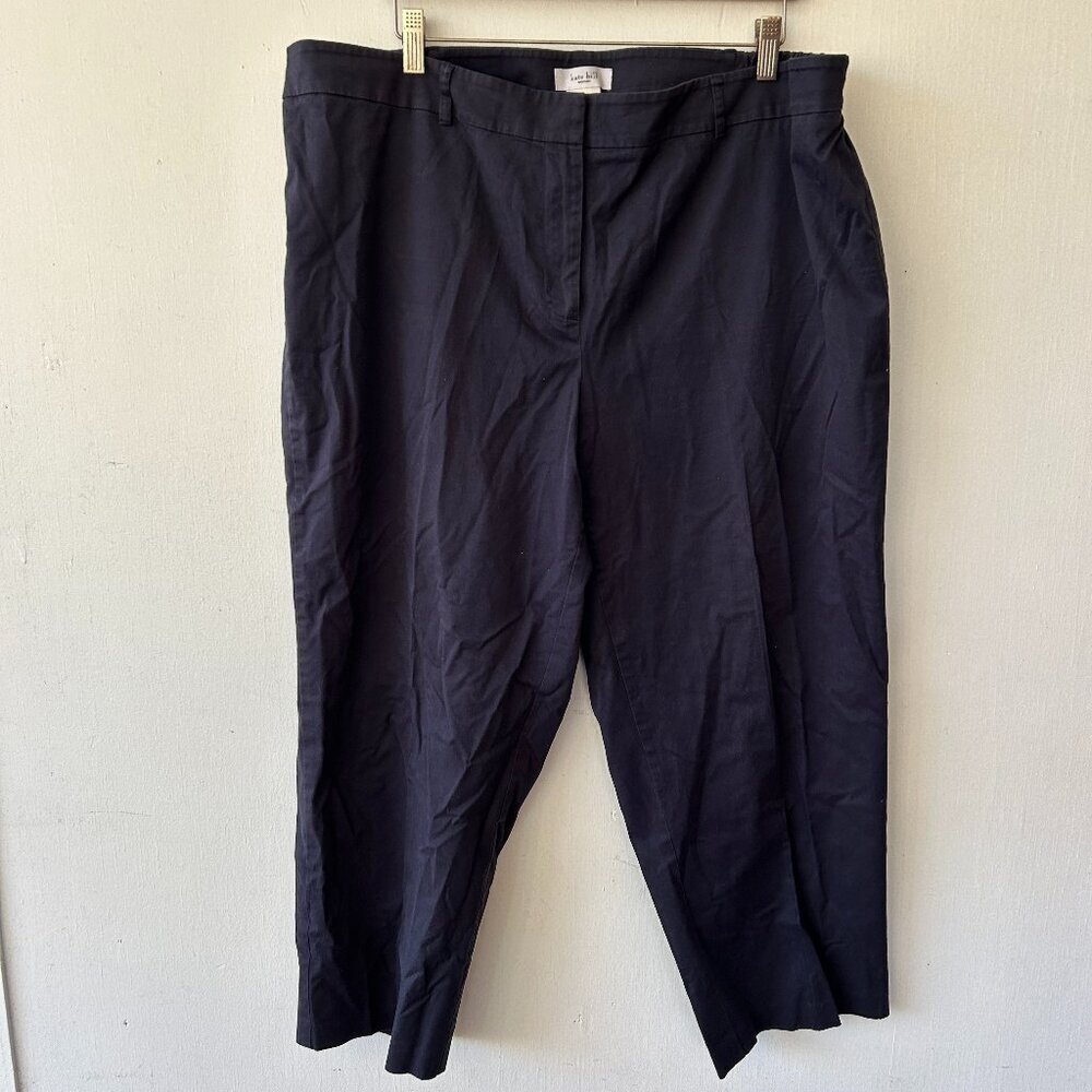 Kate Hill Ankle Pants Womens 18 W Trousers Navy Work Pants‎ Office Wear Staple
